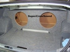 BMW 3 Series Sedan or Coupe Subwoofer Enclosure W/ Amp Area 06 - 2012 