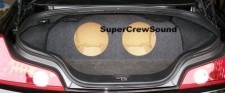 Infiniti G35 Coupe Dual (Single) Subwoofer Enclosure 2003 & up